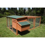 Rabbit Chicken Guinea Pig Ferret Hutch House Coop with Extension Run